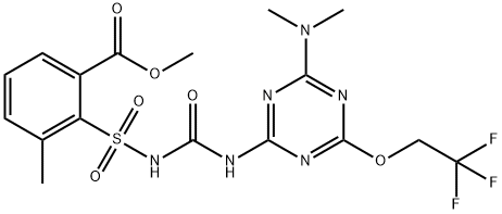 Methyl 2-[4-(dimethylamino)-6-(2,2,2-trifluoroethoxy)-1,3,5-triazin-2-ylaminocarbonylaminosulfonyl]-3-methylbenzoate(126535-15-7)